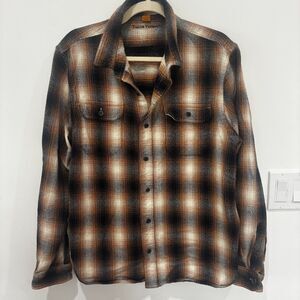 Connecticut Original Plaid Button Down Shirt100% Cotton Men's Size XL